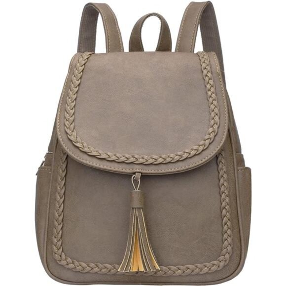 Leather Tassel Backpack Purse For Women main image 4
